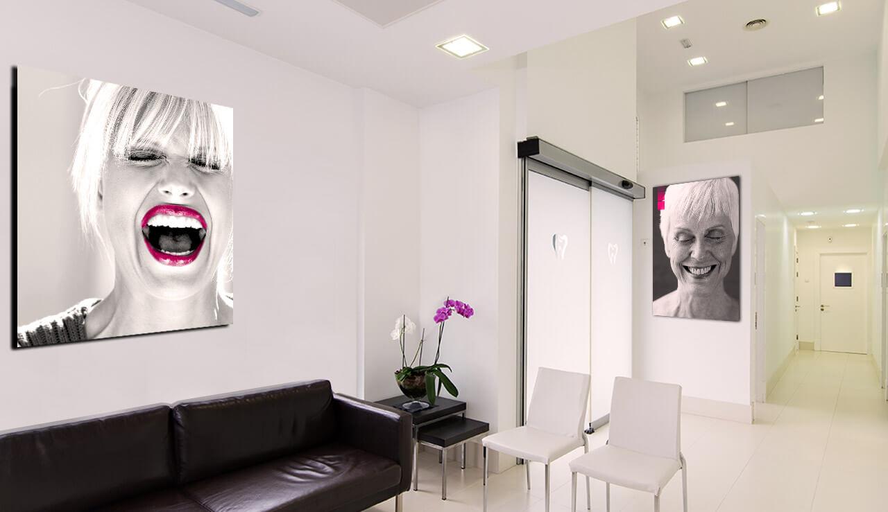 Déco dentaire Tableau moderne sur mesure